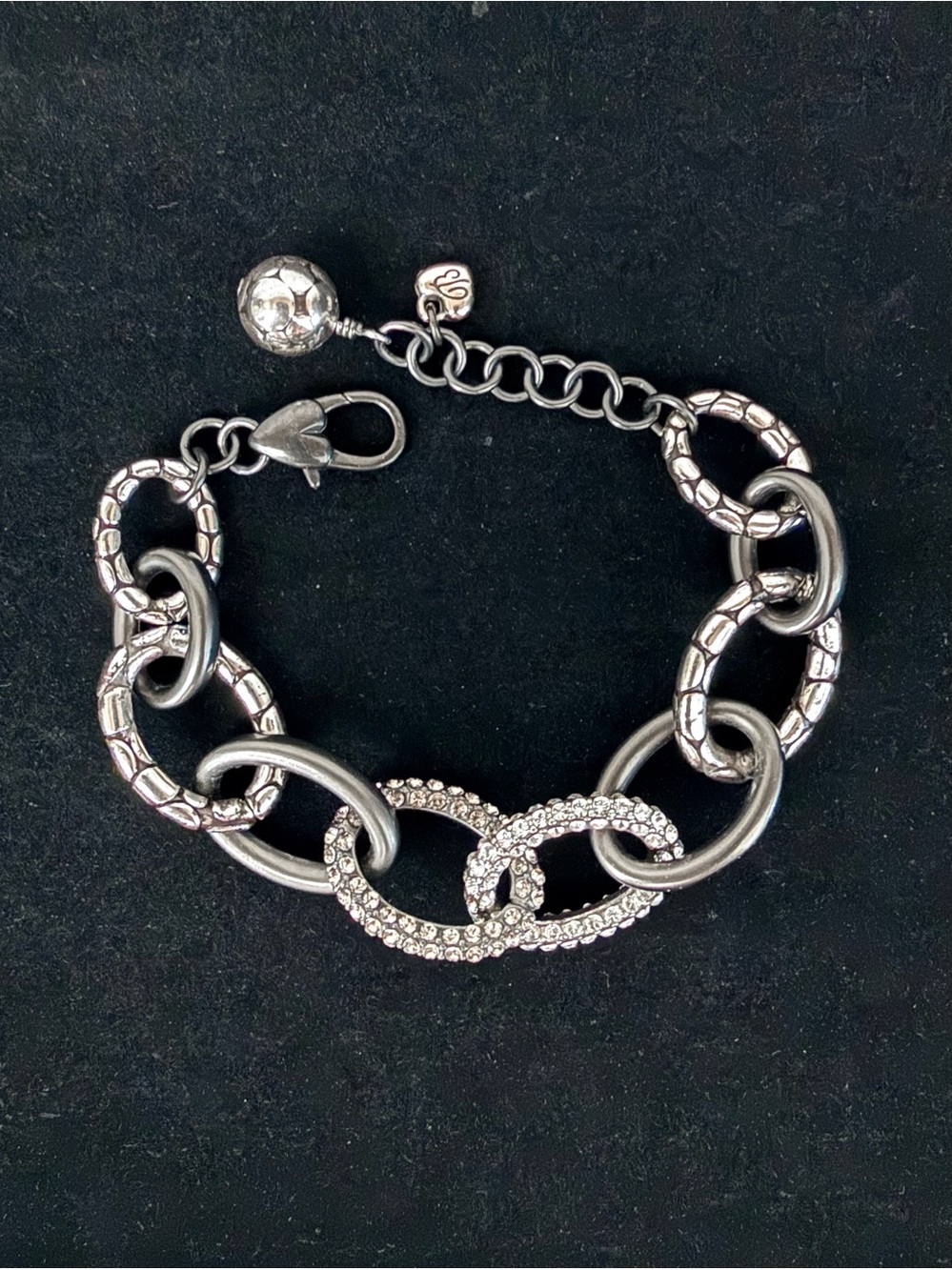 Brighton Pebble Pave Link Bracelet